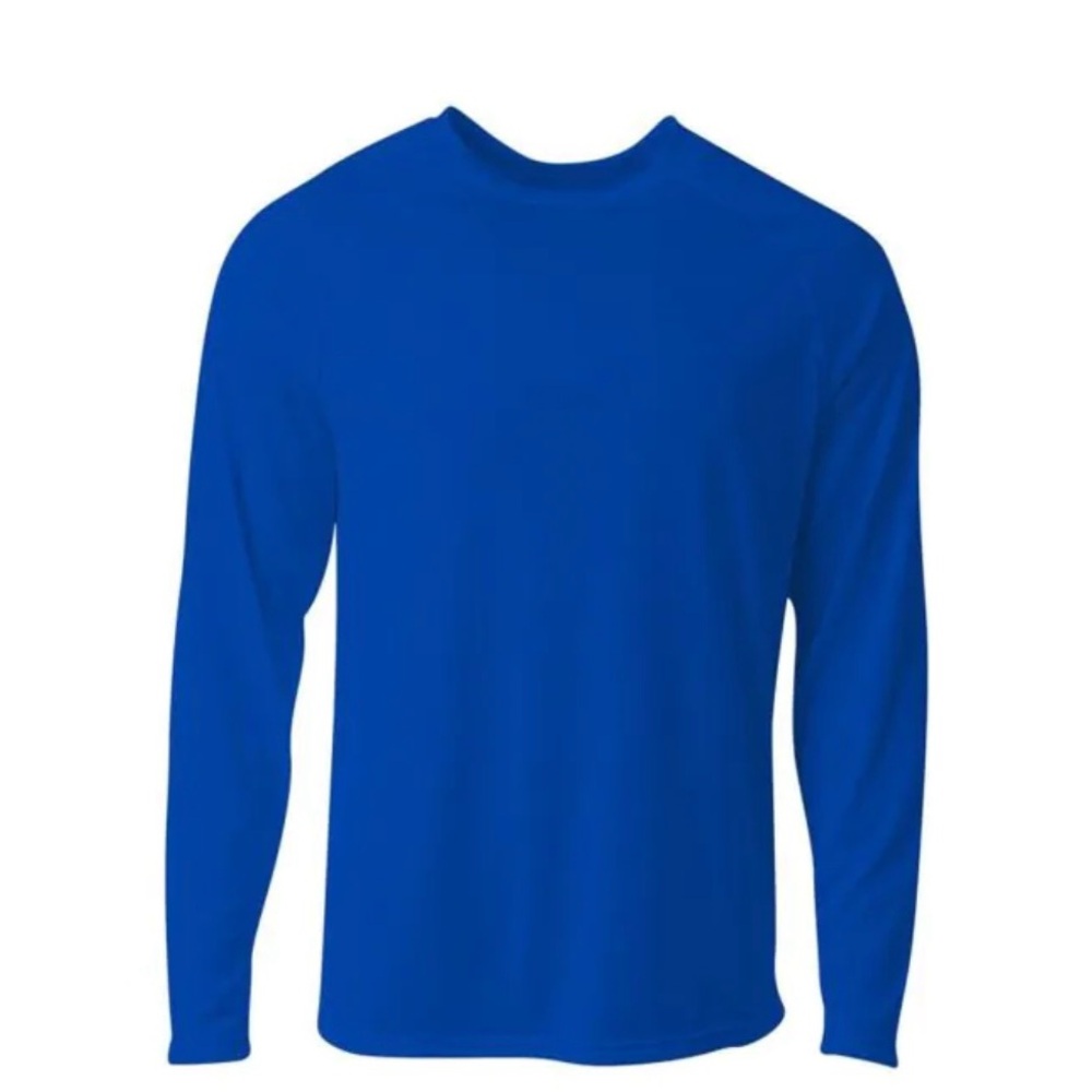 Classic Blue Long Sleeve Tee for Men